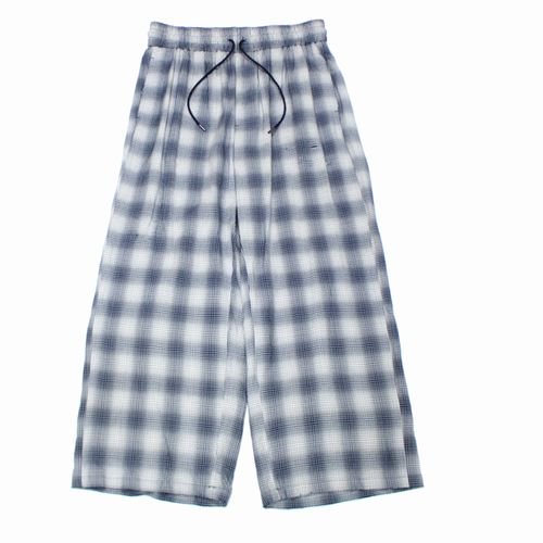 ANCELLM アンセルム 23SS WISM 別注 RAYON EASY SLACKS パンツ 2 ネイビー -  ブランド古着買取・販売unstitchオンラインショップ