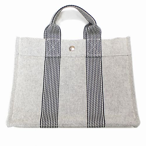 HERMES エルメス ニューフールトゥ PM トートバッグ グレー系