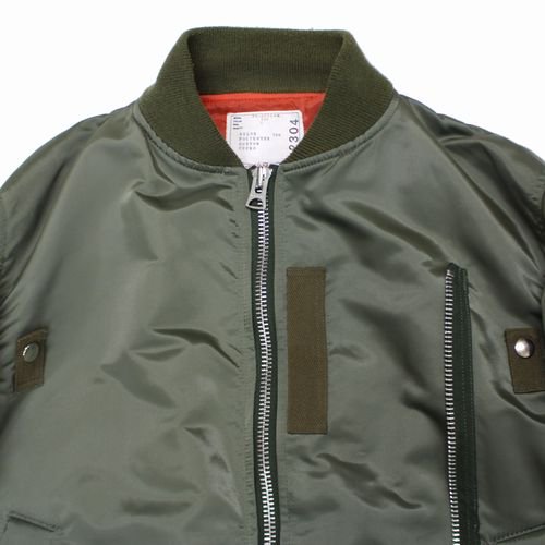 sacai サカイ 20SS MA-1 BOMBER JACKET ボンバージャケット 1 カーキ ...