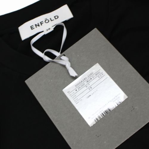 ENFOLD エンフォルド 23AW FRONT-DETAIL T-SHIRT フロント ディテール ...