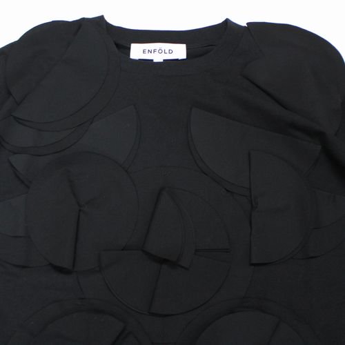 ENFOLD エンフォルド 23AW COLLAGE T-SHIRT コラージュ Tシャツ 38 ブラック -  ブランド古着買取・販売unstitchオンラインショップ