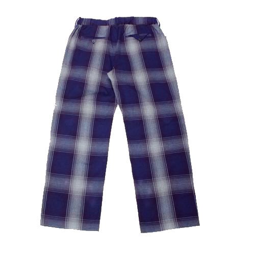 ANCELLM アンセルム 23AW FLANNEL CHECK EASY SLACKS フランネル チェック イージースラックス パンツ 2 -  ブランド古着買取・販売unstitchオンラインショップ