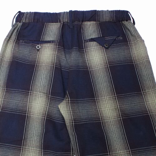 ANCELLM アンセルム 23AW FLANNEL CHECK EASY SLACKS フランネル チェック イージースラックス パンツ 2 -  ブランド古着買取・販売unstitchオンラインショップ