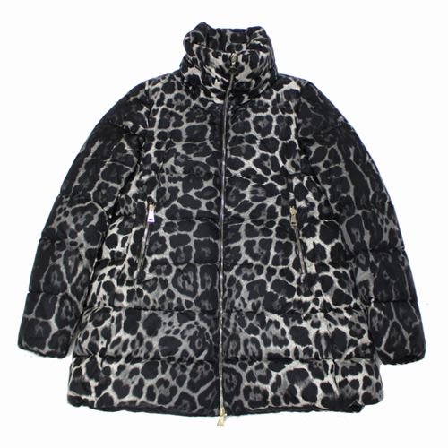 MONCLER モンクレール 15AW TORCELLE トルチェッロ レオパード柄 ダウンジャケット 0 ブラック -  ブランド古着買取・販売unstitchオンラインショップ