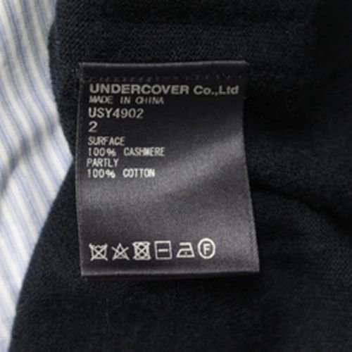 the Shepherd UNDERCOVER ザ シェパード アンダーカバー 20SS カシミア カーディガン 2 ネイビー -  ブランド古着買取・販売unstitchオンラインショップ