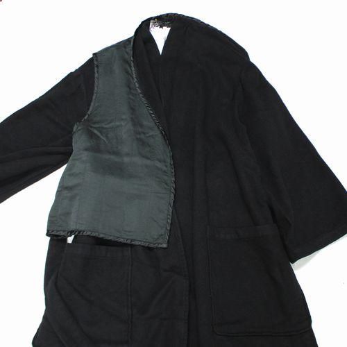 美品GEOFFREY B.SMALL ショールカラーローブ カシミヤ コート MODS-5.jpg