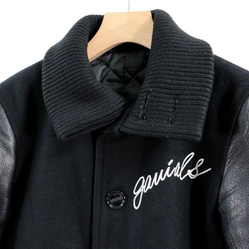 GAVIAL ガヴィル STADIUM JACKET 袖レザー スタジャン S ブラック - ブランド古着買取・販売unstitchオンラインショップ