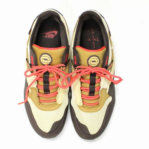 NIKE AIR MAX 1/CJ Travis Scott ナイキ エアマックス1 トラヴィススコット 27.5cm ベージュ ブラウン -  ブランド古着買取・販売unstitchオンラインショップ