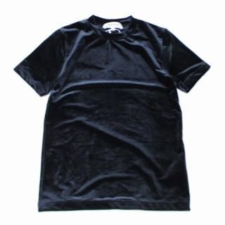 ENFOLD ����ե���� 23AW VELOUR T-SHIRT �٥��� T����� 38 �֥�å�