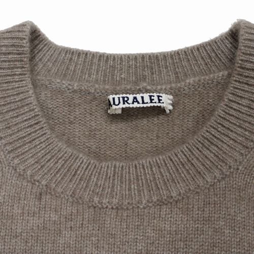 AURALEE オーラリー 19AW CASHMERE KNIT P/O カシミヤ ニット プルオーバー 1 キャメル -  ブランド古着買取・販売unstitchオンラインショップ