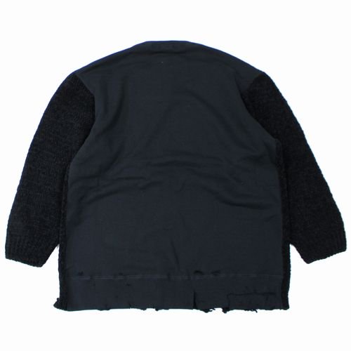 UNDERCOVER アンダーカバー 23AW ナイロンウールニットプルオーバー 2 ブラック -  ブランド古着買取・販売unstitchオンラインショップ