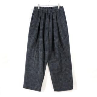 SUMARI ����ޥ� 22AW Glen Check Wool Easy Baggy ���������å� �����륤������ �Х����ѥ�� 1-2