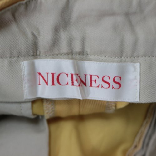 NICENESS ナイスネス 23SS SHORTER カラードスラックス パンツ S イエロー -  ブランド古着買取・販売unstitchオンラインショップ