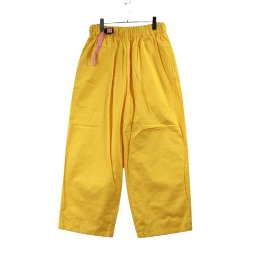 REVERBERATE リバーバレイト 22SS BELTED TROUSERS TYPE3 ベルテッドパンツ イエロー -  ブランド古着買取・販売unstitchオンラインショップ