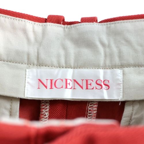 NICENESS ナイスネス 23SS SHORTER カラードスラックス パンツ M オレンジ -  ブランド古着買取・販売unstitchオンラインショップ