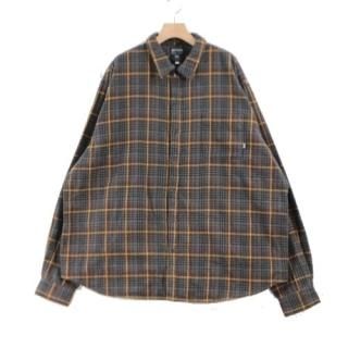 NAVIETOKYO �ͥ��ӡ��ȥ����祦 CITY SHRITS BROWN PLAID �����å��ͥ륷��� L ���졼
