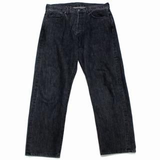 A.PRESSE ���ץ�å� 22SS Washed Denim Pants �����å���� �ǥ˥�ѥ�� 36 �֥�å�