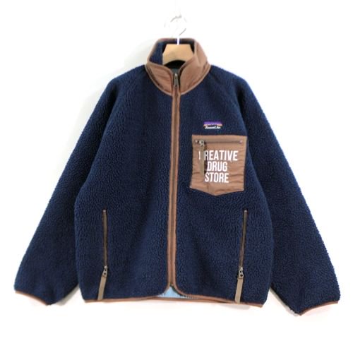 Creative Drug Store × Summit クリエイティブドラッグストア Boa Jacket ボアジャケット L ネイビー -  ブランド古着買取・販売unstitchオンラインショップ