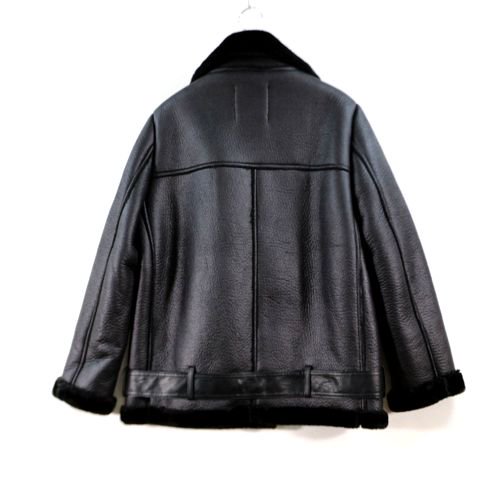 ZARA ザラ フェイクムートン ライダースジャケット M ブラック - ブランド古着買取・販売unstitchオンラインショップ