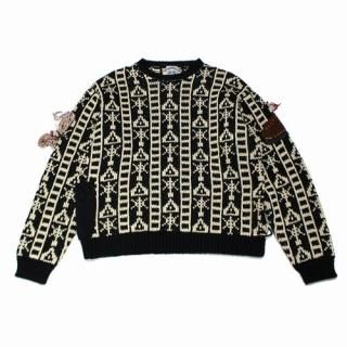 SUNSEA 󥷡 27th REBUFFAT SWEATER ˥å 2 ֥å ١