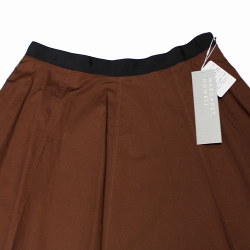 純正未使用品 MARGARET HOWELL WASHED COTTON SATINスカート - スカート