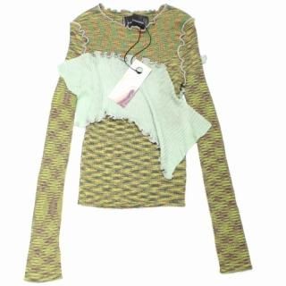 kotoha yokozawa ���ȥ� �襳���� 23SS RIB KNIT LONG-SLEEVE TOP �˥å� F ��������