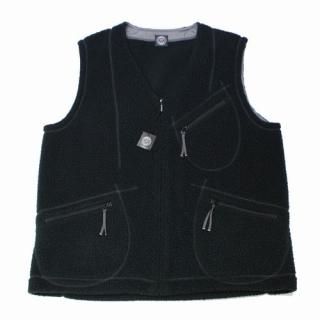 Porter Classic �ݡ��������饷�å� 22AW FLEECE ZIP VEST �٥��� 4 �֥�å�
