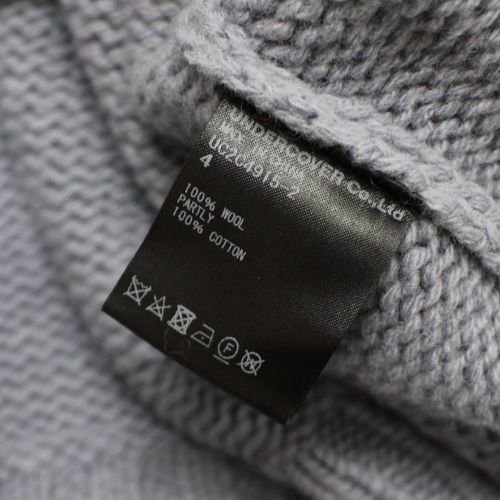 UNDERCOVER アンダーカバー 23AW ROSE JQ & パッチ オーバーサイズ ニット 4 ラベンダー -  ブランド古着買取・販売unstitchオンラインショップ