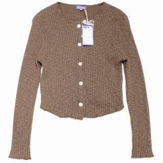 COOME ������ 23SS CROPPED CARDIDGAN �����åץɥ����ǥ����� OneSize �֥饦��