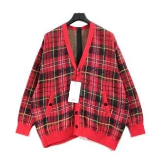 UNDERCOVER С 23SS Tartan Check Zipped Knit Cardigan å åץǥ