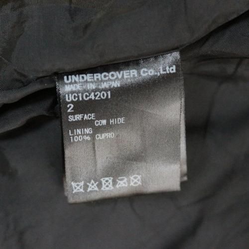 UNDERCOVER アンダーカバー 23SS ダブル レザーライダースジャケット 2 