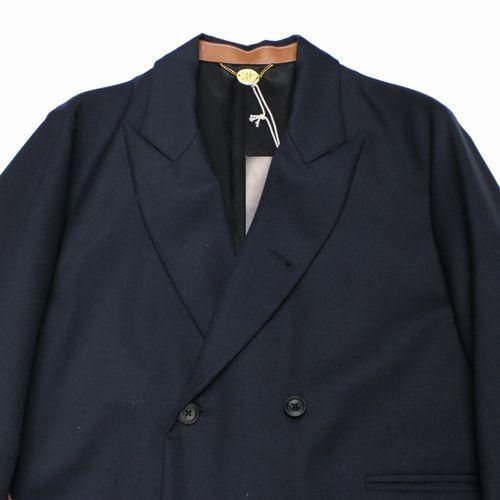 SUNSEA サンシー 20AW NAVY DOUBLE-BREASTED COAT コート 2 ネイビー -  ブランド古着買取・販売unstitchオンラインショップ