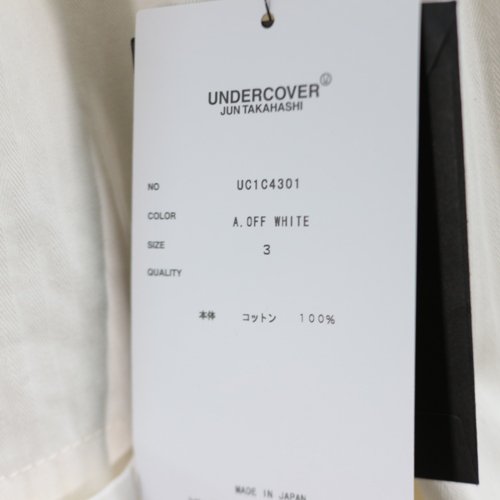 UNDERCOVER アンダーカバー 23SS ヘリンボーン ワークコート 3 オフホワイト -  ブランド古着買取・販売unstitchオンラインショップ