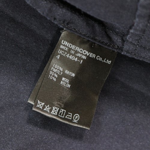 UNDERCOVER アンダーカバー 20AW RY裏CK縮絨シャツブルゾン 4 ネイビー ...