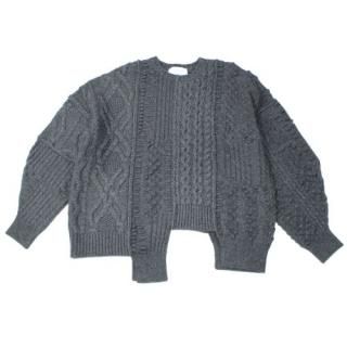 ENFOLD ����ե���� 23AW CABLE PULLOVER �����֥�ץ륪���С� �˥å� 38 ���㥳���륰�졼