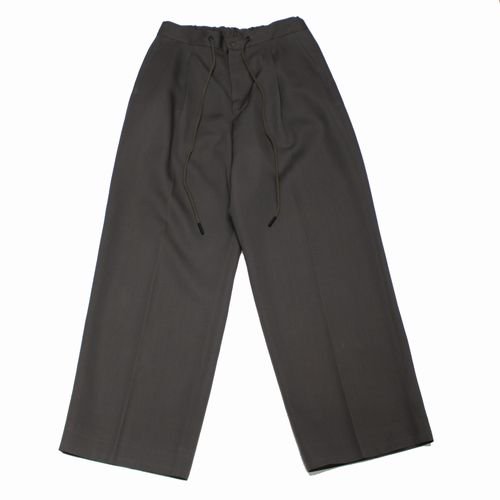 THE RERACS ザ リラクス 22SS SUPER TWILL THE EASY SLACKS WIDE スラックス パンツ 36 グレー -  ブランド古着買取・販売unstitchオンラインショップ