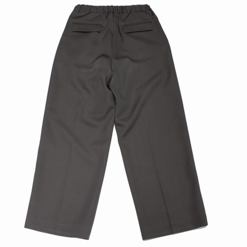 THE RERACS ザ リラクス 22SS SUPER TWILL THE EASY SLACKS WIDE スラックス パンツ 36 グレー -  ブランド古着買取・販売unstitchオンラインショップ