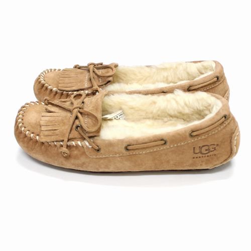 靴☆新品未使用☆UGG MANDIEブラックモカシン☆ - 靴