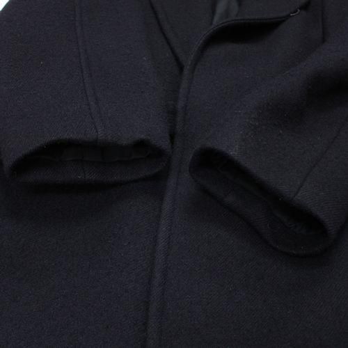 COMOLI コモリ 19AW ウール ショールカラーコート 3 ネイビー