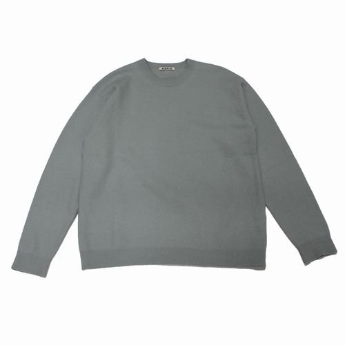 AURALEE オーラリー 21AW FELTED WOOL KNIT BIG P/O ニット 1 グレー -  ブランド古着買取・販売unstitchオンラインショップ