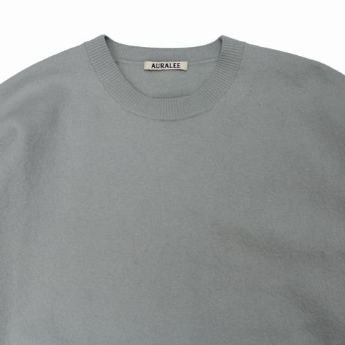 AURALEE オーラリー 21AW FELTED WOOL KNIT BIG P/O ニット 1 グレー -  ブランド古着買取・販売unstitchオンラインショップ