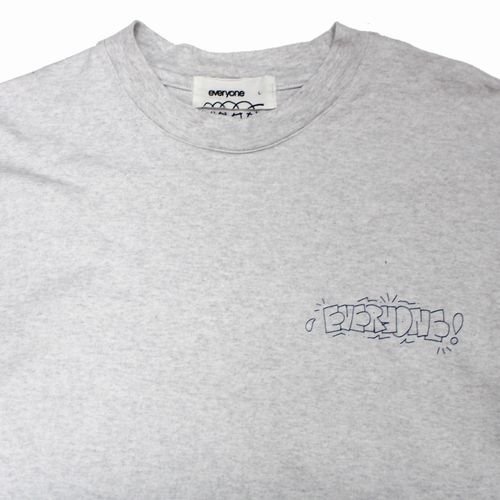 everyone エブリワン j.30000 Logo Tee Tシャツ L グレー - ブランド 