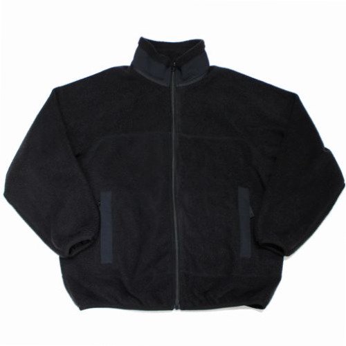 裏地POLYESTEeveryone fullzip fleece jacket (BLACK)
