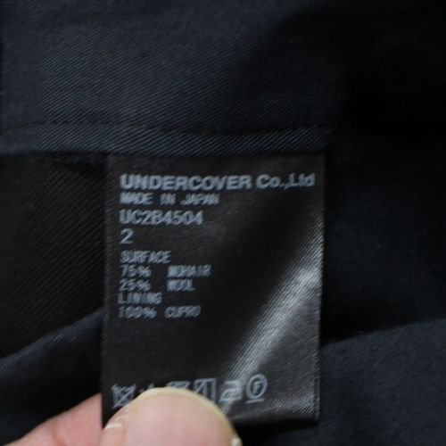 UNDERCOVER アンダーカバー 22AW 後ろ裾ZIP スリムスラックス パンツ 2 ブラック -  ブランド古着買取・販売unstitchオンラインショップ