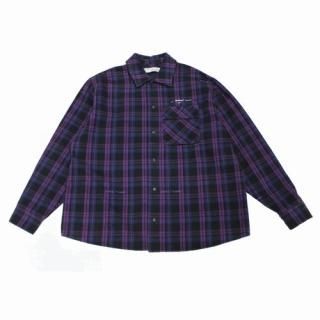 OFF-WHITE եۥ磻 20AW ARROW PATCHED FLANNNEL CHECK OVERSIZED SHIRT  եͥå
