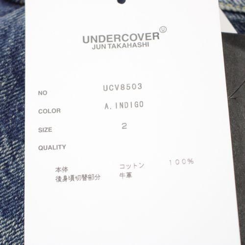 UNDERCOVER アンダーカバー 18AW レザー切替 クロップド デニム