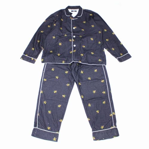 UNDERCOVER アンダーカバー 18AW 総柄 ルームウェア 宇宙飛行士 パジャマ 2 ネイビー -  ブランド古着買取・販売unstitchオンラインショップ