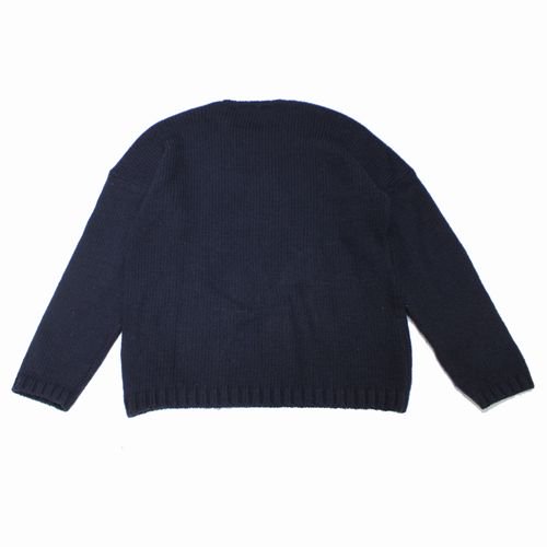 OUR LEGACY アワ レガシー 21AW POPOVER ROUNDNECK LUCKY CLOVER ニット 50 ネイビー -  ブランド古着買取・販売unstitchオンラインショップ