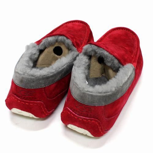 新品未使用】UGG ANSLEY アンスレー スリッポン モカシン 赤22.0