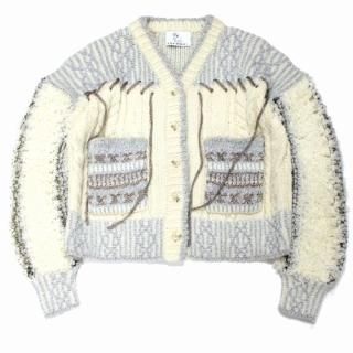 rurumu: ̴ ० 21AW boa sleeve knit cardigan ܥ꡼ ˥åȥǥ F ۥ磻ȷ